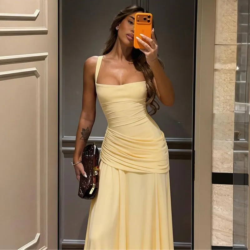 Women's Solid Color TIe-back Sleeveless Bodycon Slip Dress, Plain Criss Cross Straps Back Lace-up Ruched Slim Fit Maxi Dress, Party Club Date Evening Gown Holiday Daily Casual Elegant Long Dresses For Ladies All Seasons Summer Fashion Clothes Wear Women's Solid Color TIe-back Sleeveless Bodycon Slip Dress, Plain Criss Cross Straps Back Lace-up Ruched Slim Fit Maxi Dress, Party Club Date Evening Gown Holiday Daily Casual Elegant Long Dresses For Ladies All Seasons Summer Fashion Clothes Wear