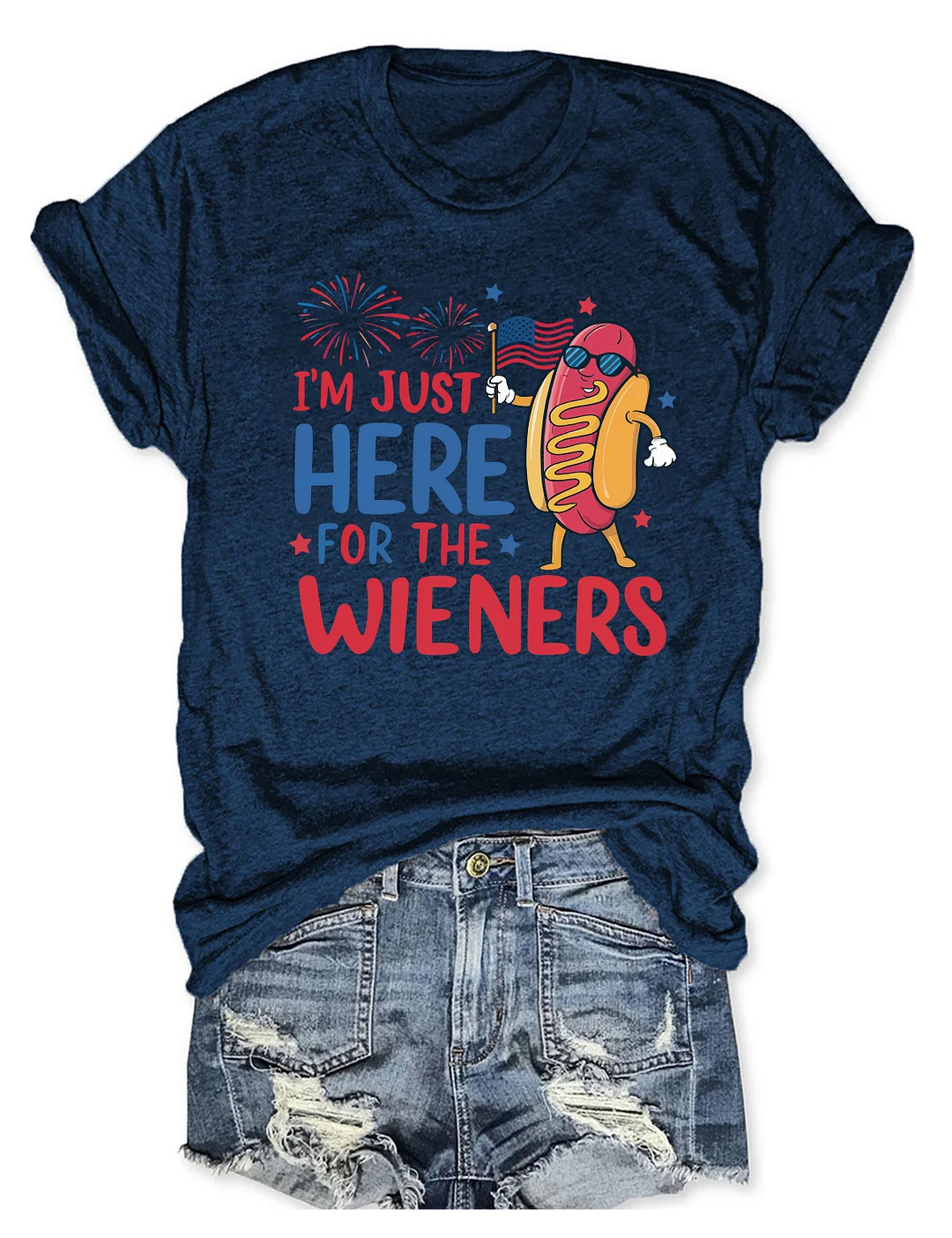 Just Here For The Wieners T-Shirt