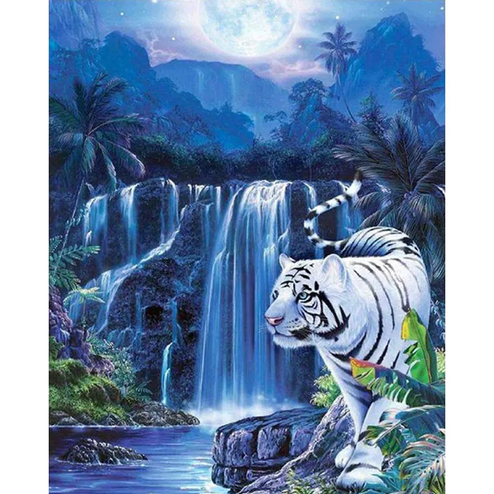 

40x50cm - Paint By Numbers Tiger Waterfall, 501 Original