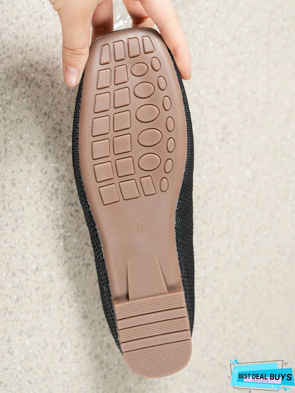 Breathable Mesh Fabric Soft Sole Lace-up Decor Flat Shoes