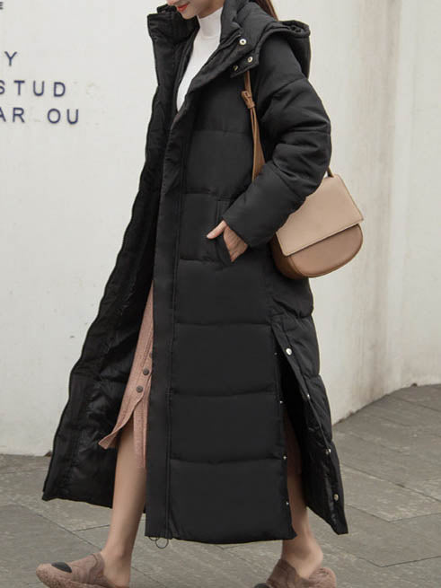 Women Half Sleeve V-neck Solid Color Dress