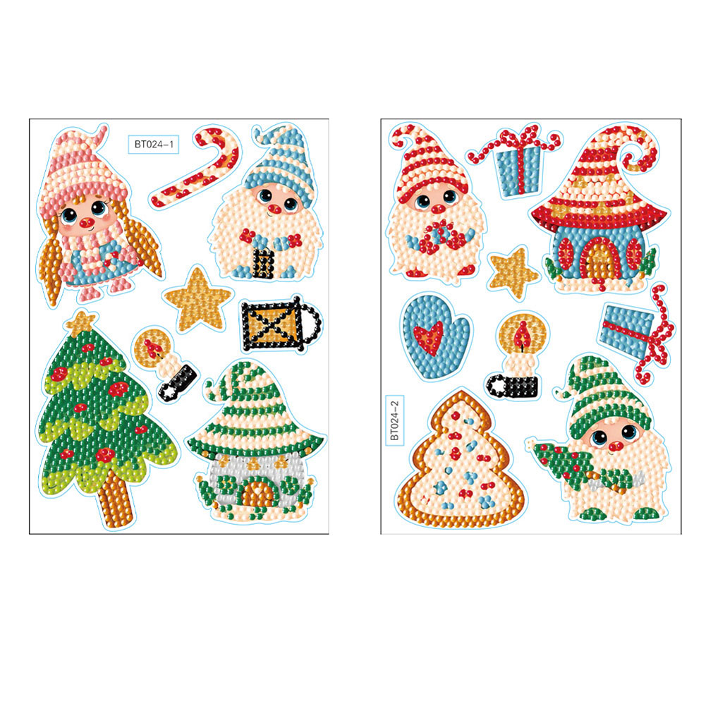 

2pcs Christmas Goblin - 5D DIY Craft Sticker, 501 Original