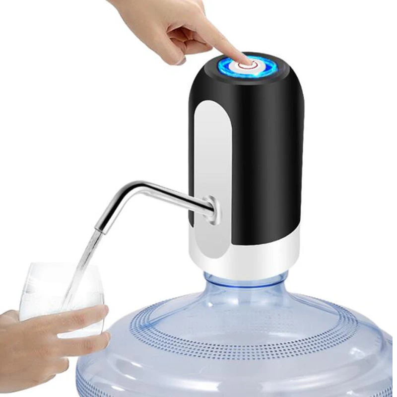 Likron Watches Electric USB Rechargeable Water Bottle Pump Dispenser - Portable Automatic Drinking Water Gallon Dispenser ...