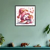 5D DIY Full Round Drill Diamond Painting Valentines Day Gnome Home Decor 30x30cm