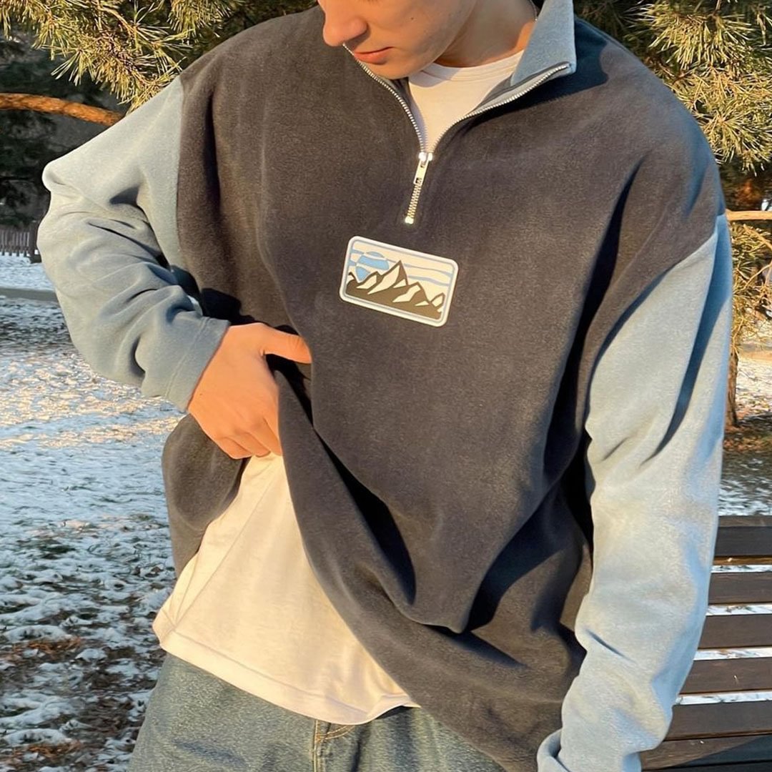 Oversized Unisex Contrast  Sweatshirt