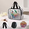 DIY Woman Diamond Art Rhinestone Makeup Bag Transparent PVC Storage Pack Gift