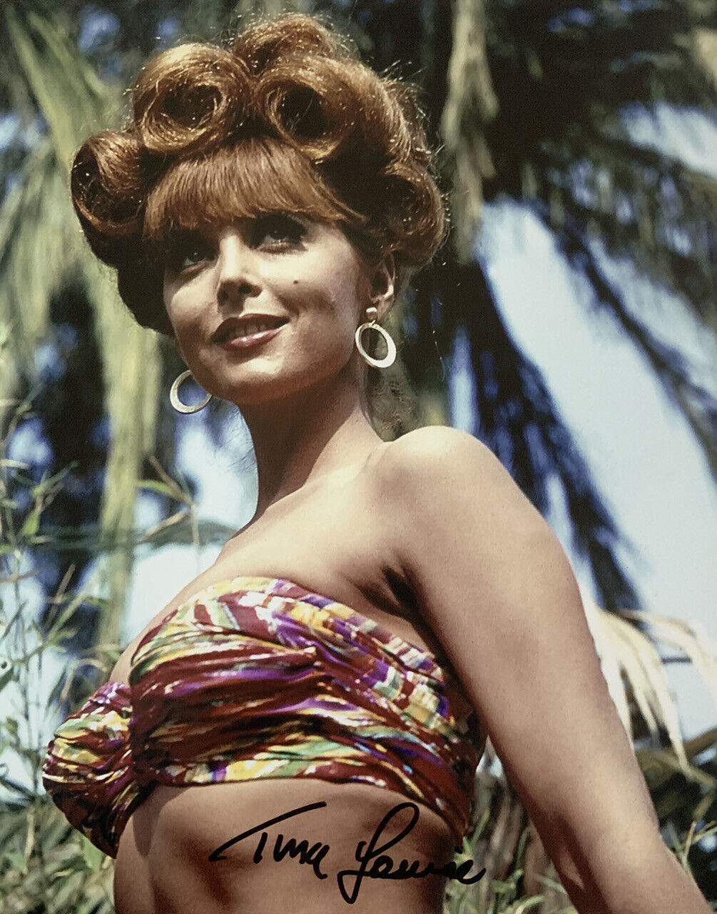 TINA LOUISE HAND SIGNED 8x10 Photo Poster painting GILLIGANS ISLAND TV SHOW AUTOGRAPH RARE COA