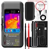 BSIDE Thermal Imaging Camera Multimeter, 320 x 320 IR Resolution with 15 Thermal Palettes, 20000 Counts with 3.98 Inch Touch LCD, Measuring Cap, AC Clamp, Temperature Diode for Electrical Home Electronic Inspection