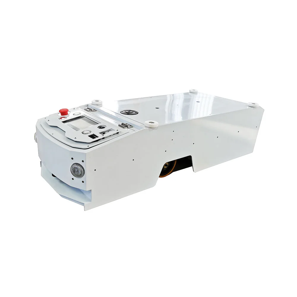 Customized 200KG 400KG 600KG RFID Lurking AGV Magnetic Navigation Automated Guided RFID Vehicle AGV Robot For Material Handling