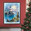 Seaside Lighthouse-Full Round Diamond Painting 30*40CM
