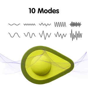 Avocado Vibrator for Clitoral Stimulation with 10 Vibration Modes