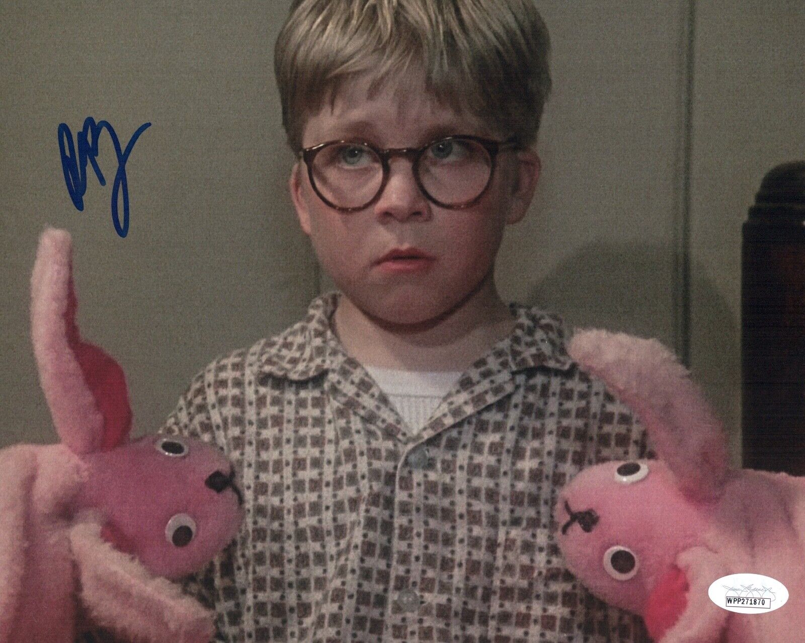 PETER BILLINGSLEY Signed 8x10 A CHRISTMAS STORY Photo Poster painting WITNESS Autograph JSA COA
