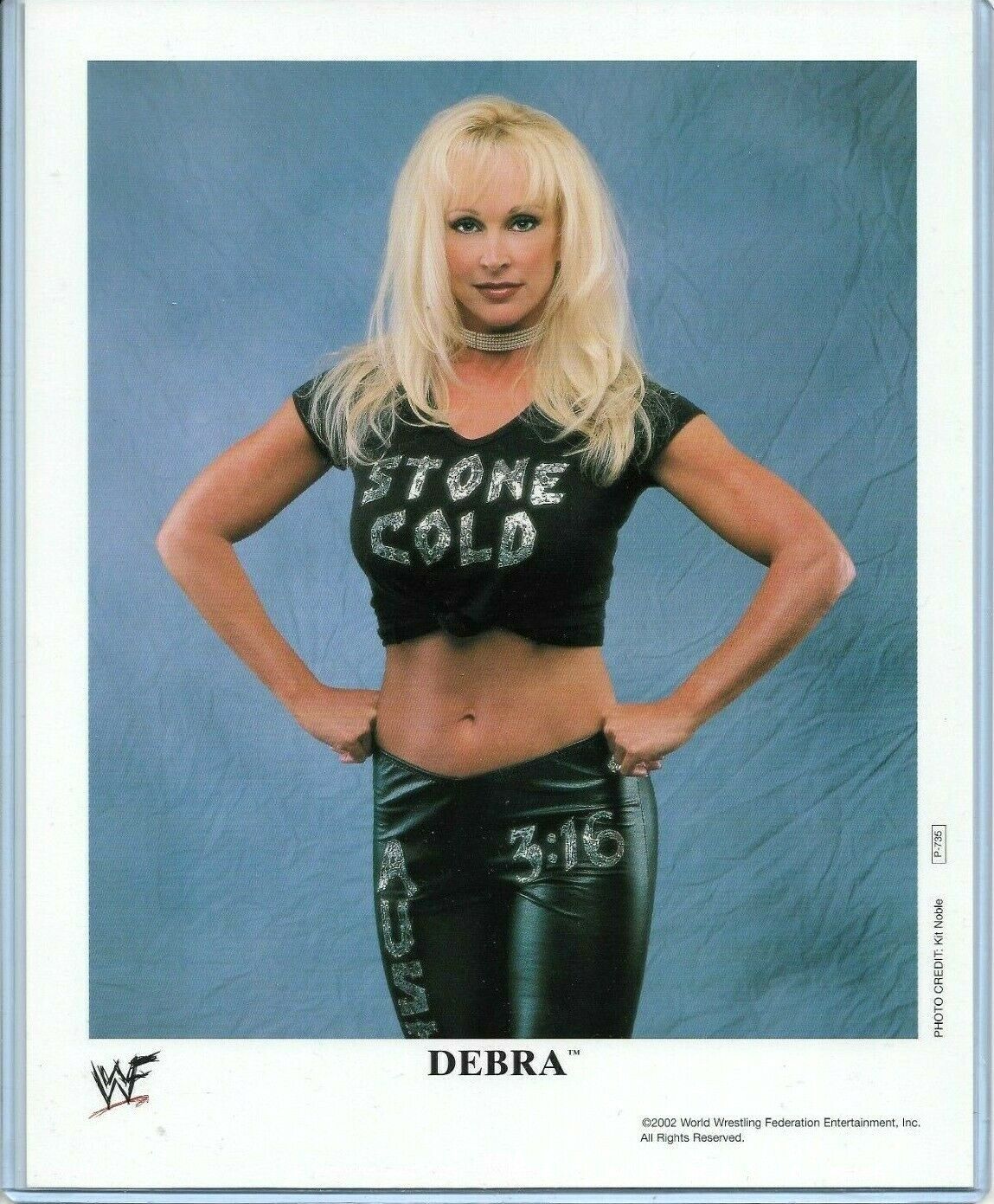 WWE DEBRA MCMICHAEL P-735 OFFICIAL LICENSED AUTHENTIC ORIGINAL 8X10 PROMO Photo Poster painting