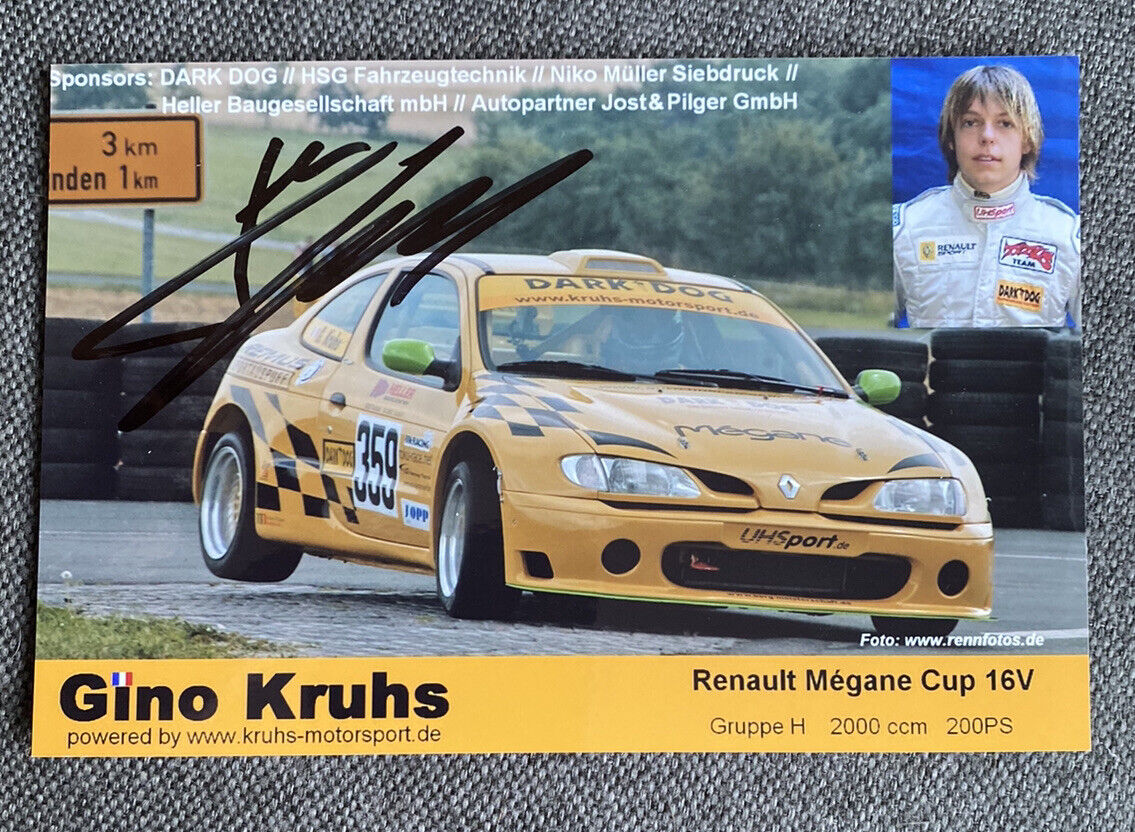 Gino Kruhs Autograph On Photo Poster painting 10 X 15 CM Autographed Signed