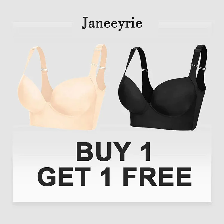 Deep Cup Bra Hide Back Fat With Shapewear Incorporated（Buy 1 Get 1 Free）(2  PACK)