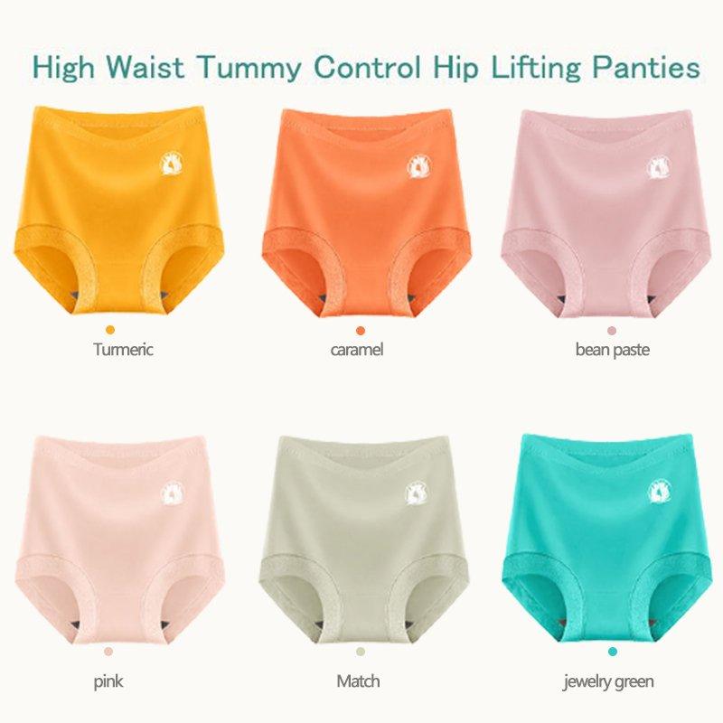  thdmladies High Waist Soft Bamboo Fiber Shaper Panties thedmladies