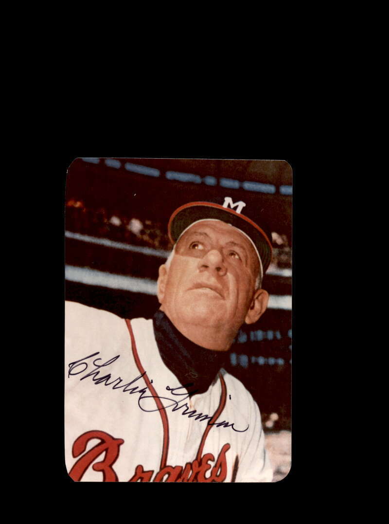 Charlie Grimm JSA Coa Signed 3x5 Milwaukee Braves Photo Poster painting Autograph