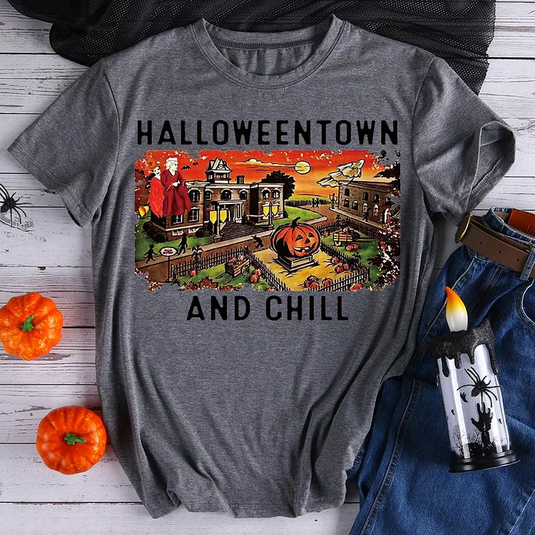 Halloweentown And Chill T-Shirt-06967