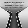 Desktop Aluminum Alloy Metal Mouse Pad Double-Sided Aluminum Anti-Slip Pad Desk Pad Suitable for Gaming and Office