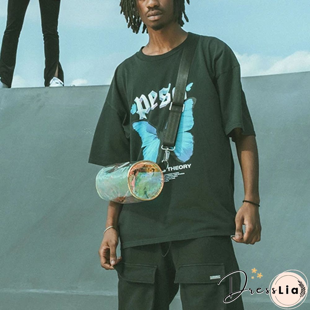 Men's Vintage Round Neck Short Sleeve Printed T-Shirt