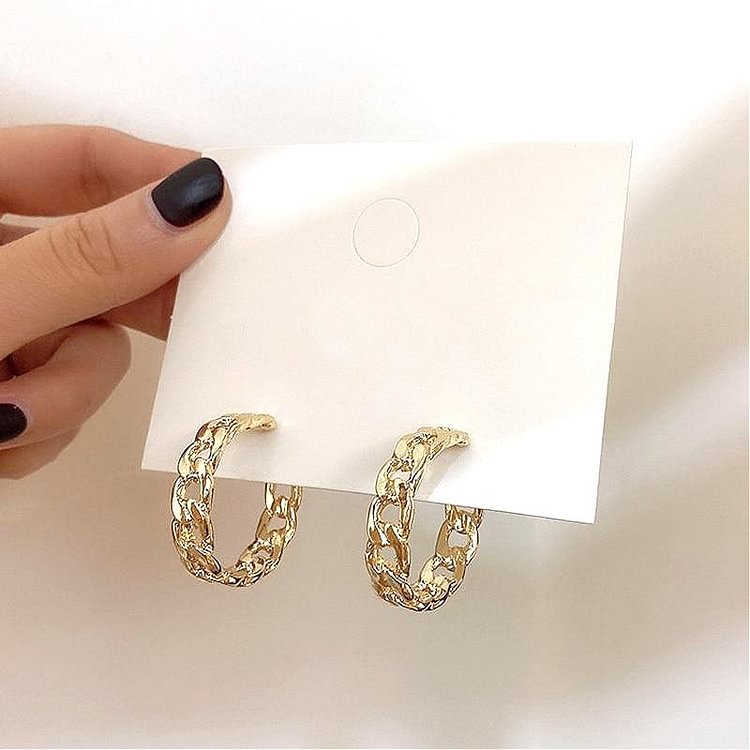 Chain Hoop Earrings