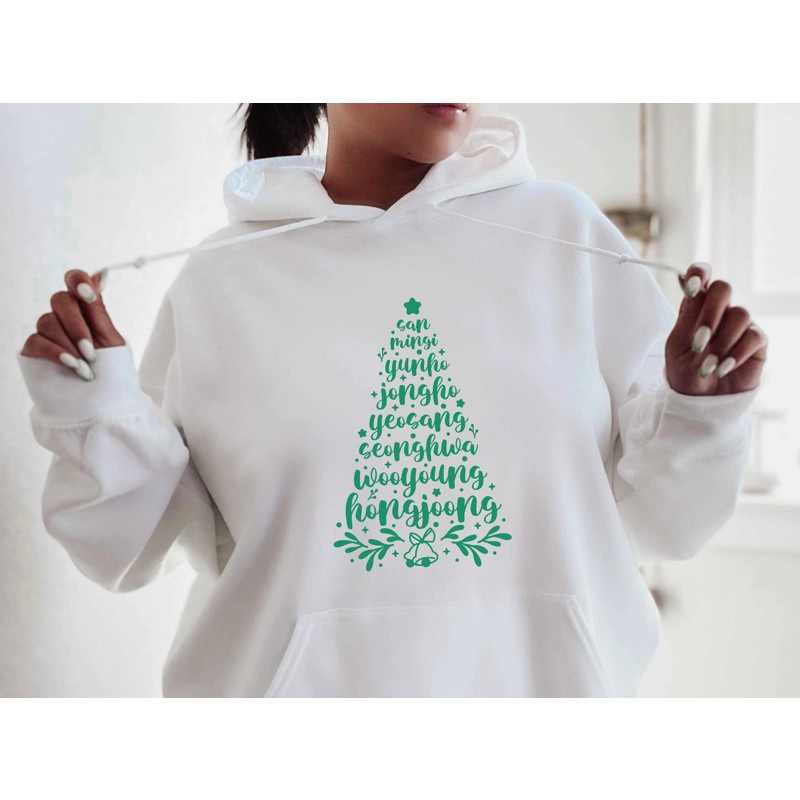 ATEEZ Names Christmas Tree Hoodie