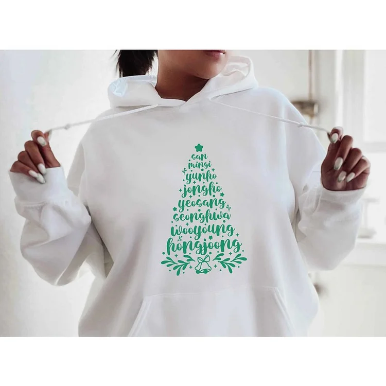 ATEEZ Names Christmas Tree Hoodie officialateezshop