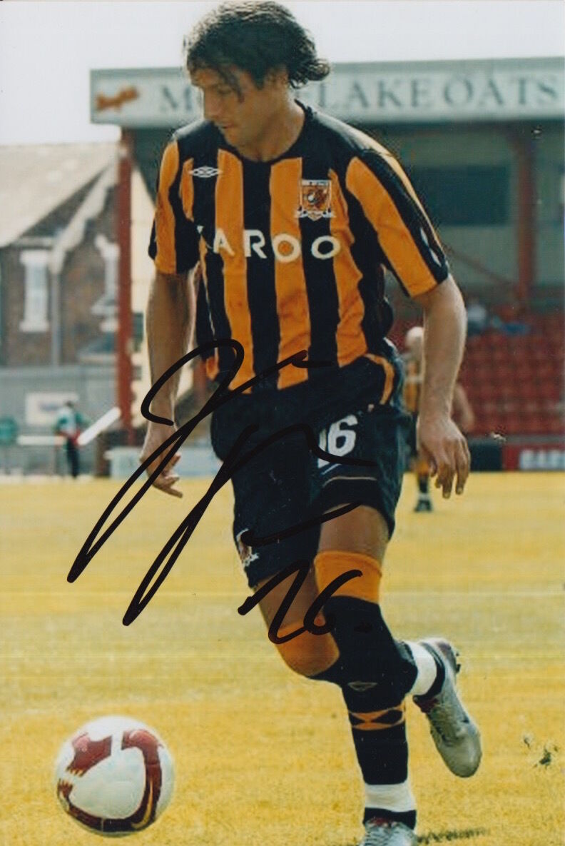 HULL CITY HAND SIGNED PETER HALMOSI 6X4 Photo Poster painting 1.