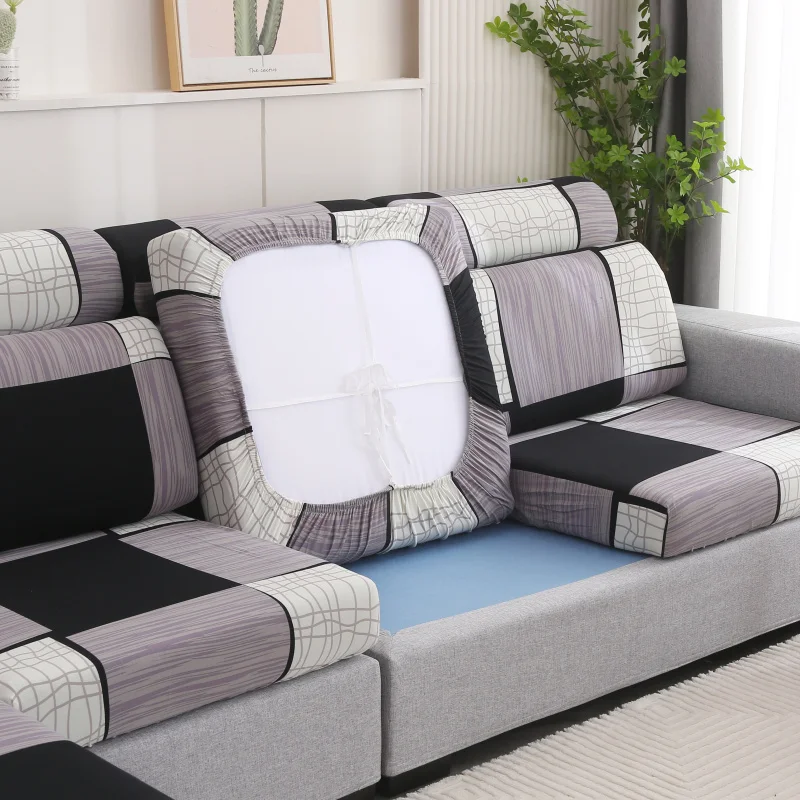 Nigikala Floral Printing Sofa Seat Cushion Cover Corner Sofa Elastic Chair Cover Couch Cover Furniture Protector 1/2/3/4 Seater