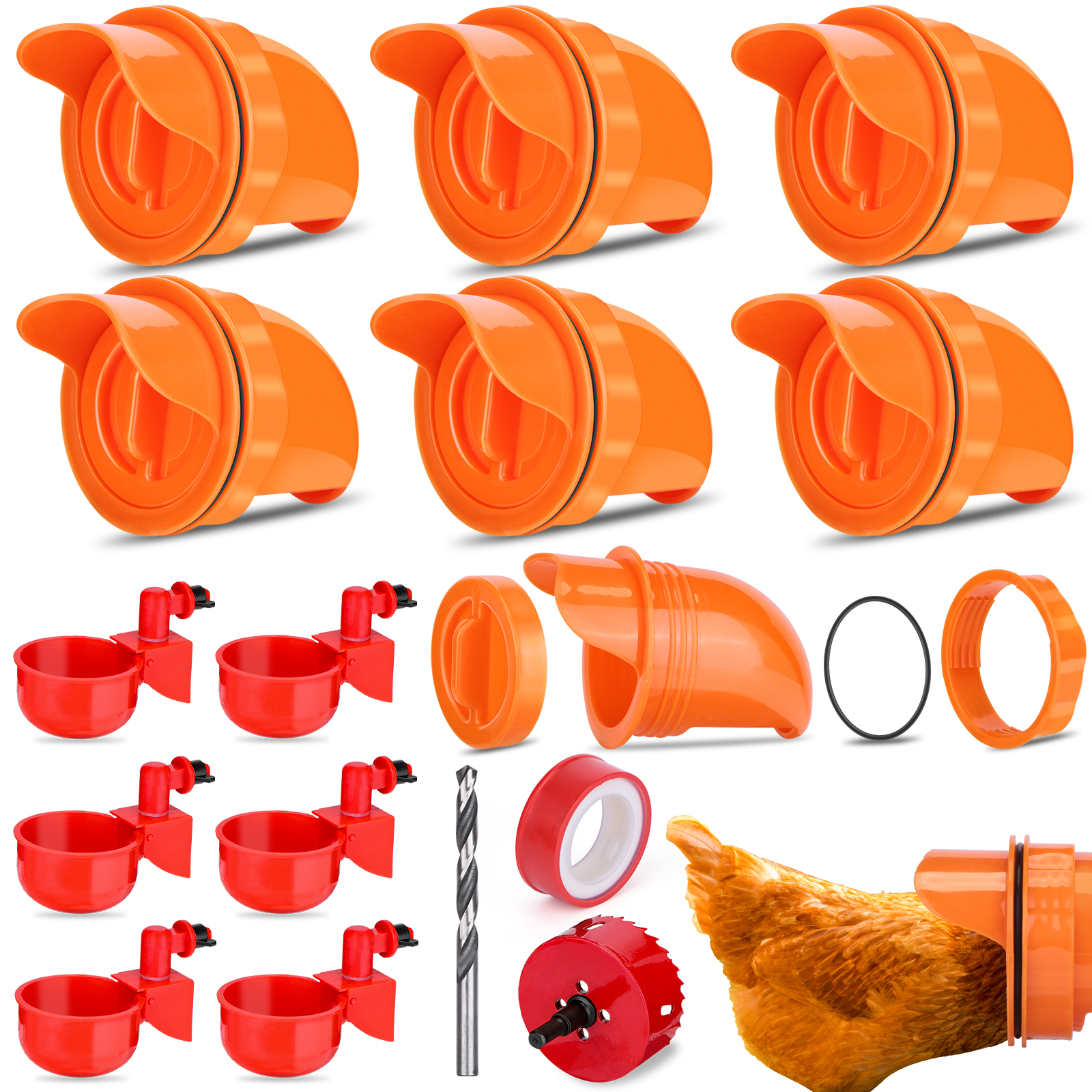 

DIY Chicken Feeder No Waste, 501 Original