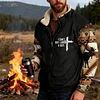 💥 2025 Hot Sale! Mens Western Fleece Jacket Cowboy Bull Head Print Pullover 1/4 Zip Up Stand Collar Country Sweatshirts Western Gifts For Men With Pocket