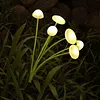 Outdoor Solar Garden Lights Waterproof LED Mushroom Jellyfish Lawn Light Reusable Color Change Gardening Stake Lighting for Courtyard Landscape Lawn Light