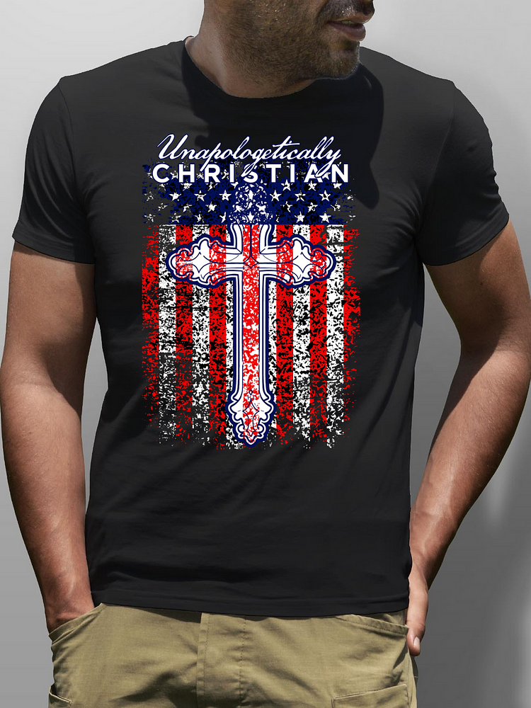 Unapologetically Christian Print Men's T-shirt