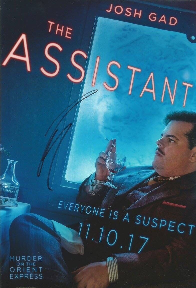 Josh Gad Signed Murder On The Orient Express 12x8 Photo Poster painting AFTAL