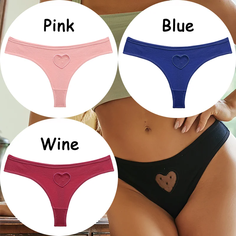 Billionm Lace Panties Cotton Women's Underwear Thong G-String Sexy Lingerie Soft Female Underpants Solid Color Pantys S-XL
