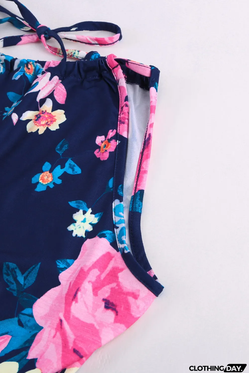 Floral Print Halter Romper