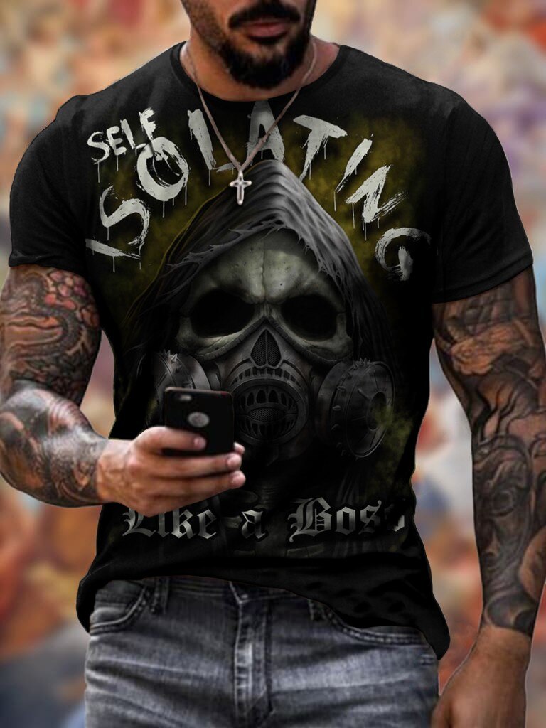 

Skull - 3D Printed Men T Shirt, Xl, 501 Original