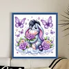 (Stamped/Counted) Eeyore Holding Flowers-11CT Cross Stitch 50*50cm