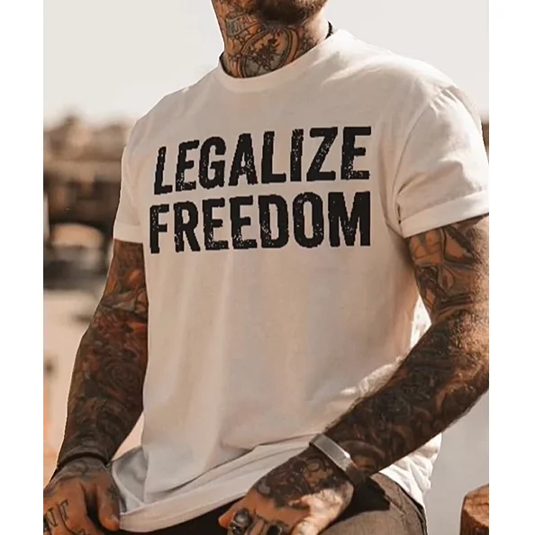 Legalize Freedom Printed T-shirt-barclient