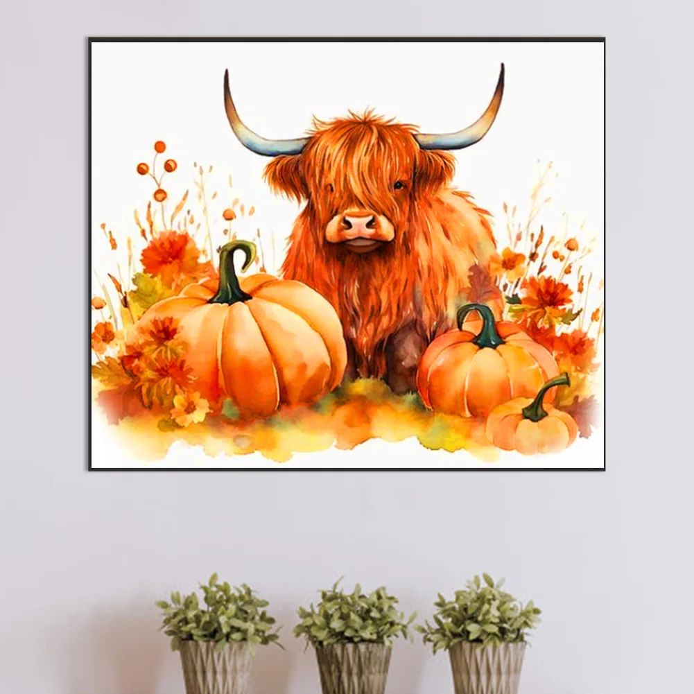 Diamond Painting - Full Round Drill - Pumpkin Yak(Canvas|60*50cm)