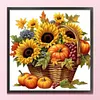 (Multi-Style) Harvest Basket-11CT Stamped Cross Stitch 40*40cm/15.75*15.75in