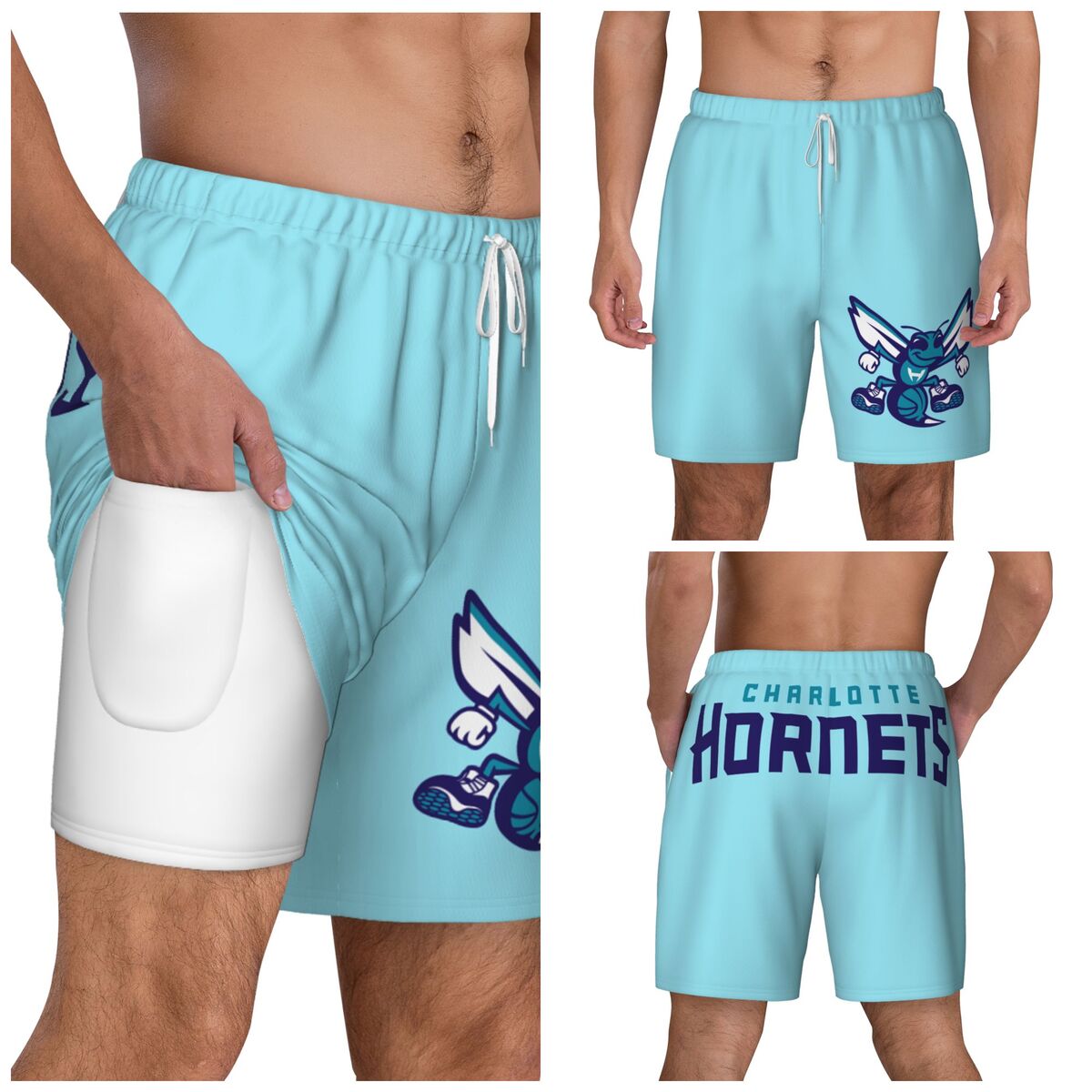 Charlotte Hornets Men's Swim Shorts