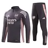 2024/2025 Arsenal Half-Pull Training Suit Purple Football Shirt 1:1 Thai Quality Set