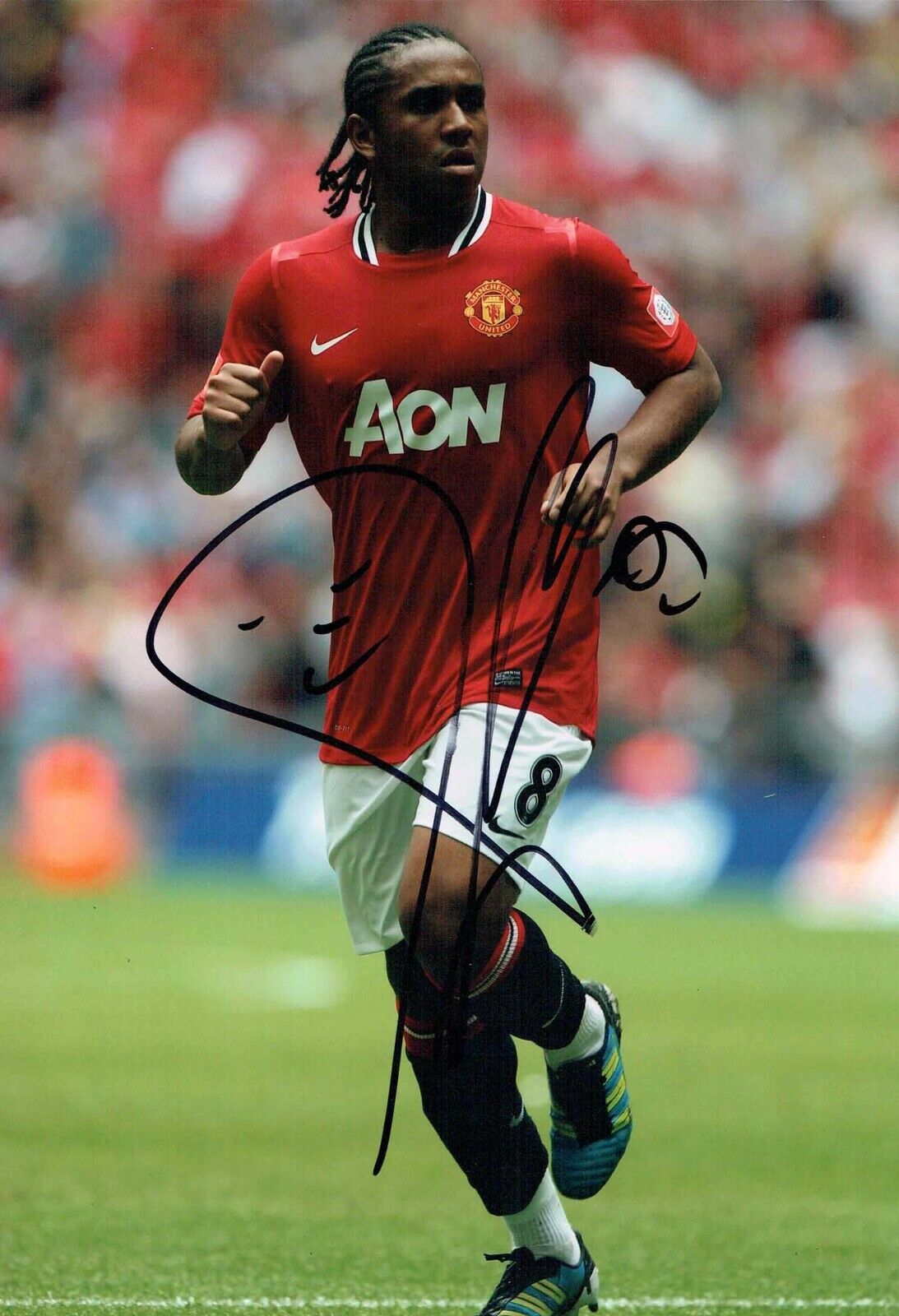 ANDERSON Signed Autograph 12x8 Photo Poster painting 1 AFTAL RD COA Manchester United Man Utd