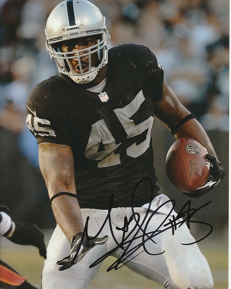 MARCEL REECE SIGNED OAKLAND RAIDERS 8x10 Photo Poster painting #2 LAS VEGAS NFL EXACT PROOF!