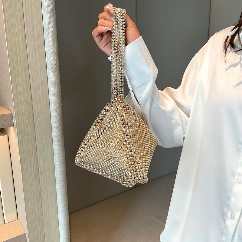 Idiatimes shoulder bag Glitter Evening Dinner Clutch Bag Rhinestone Decorated Women Lady Shoulder Bag Handbag Stylish Evening Bag Everyday Shoulder Bag