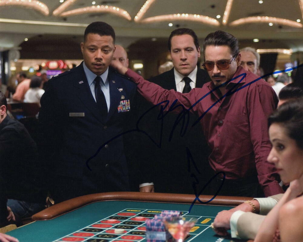 TERRENCE HOWARD & JON FAVREAU DUAL SIGNED AUTOGRAPH 8X10 Photo Poster painting - RARE! IRON MAN