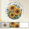 Kit d&eacute;coratif de soleil en diamant tournesol rond 7,87x7,87 pouces