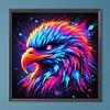 Aigle color&eacute;, full diy 5D &agrave; perceuse ronde, peintures en diamant, arts du dessin pour adultes, d&eacute;coration murale pour d&eacute;butants, kits de peinture en cristal diamant&eacute; &agrave; strass, 15,75x15,75 in (aigle)