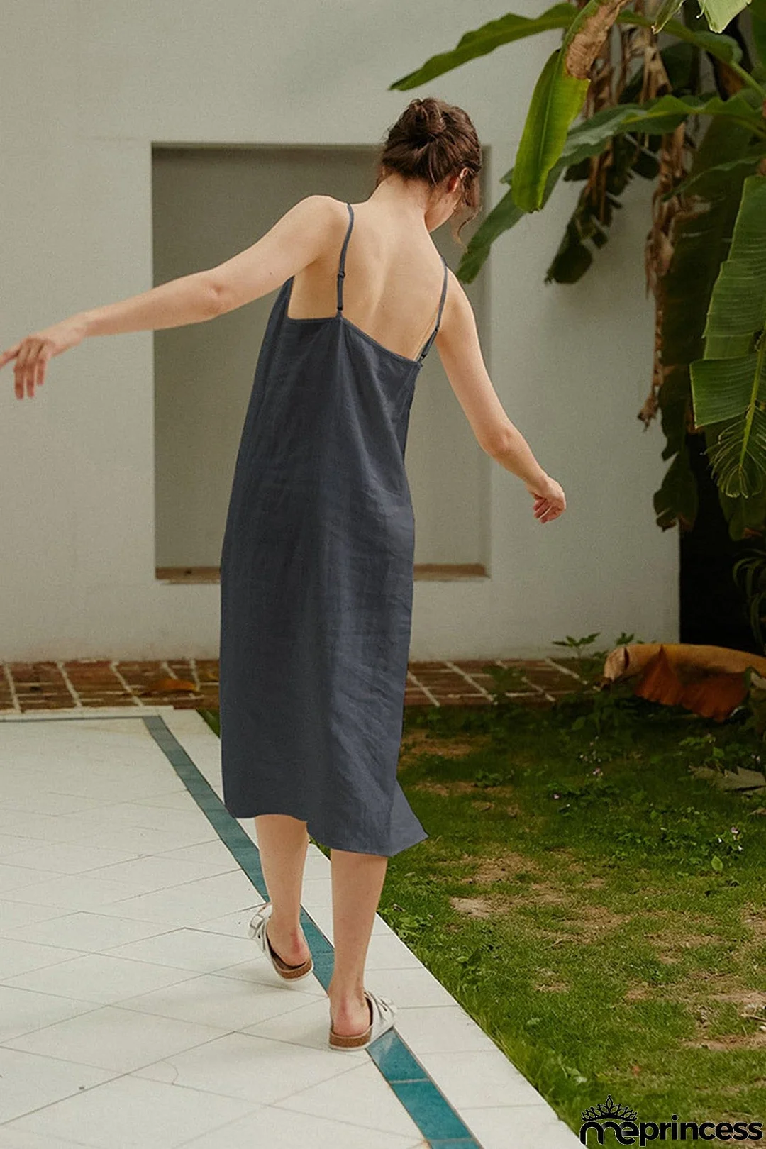 Daisy Linen Slip Dress